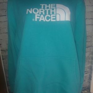 The North Face Women's Hoodie Turquoise Size Large